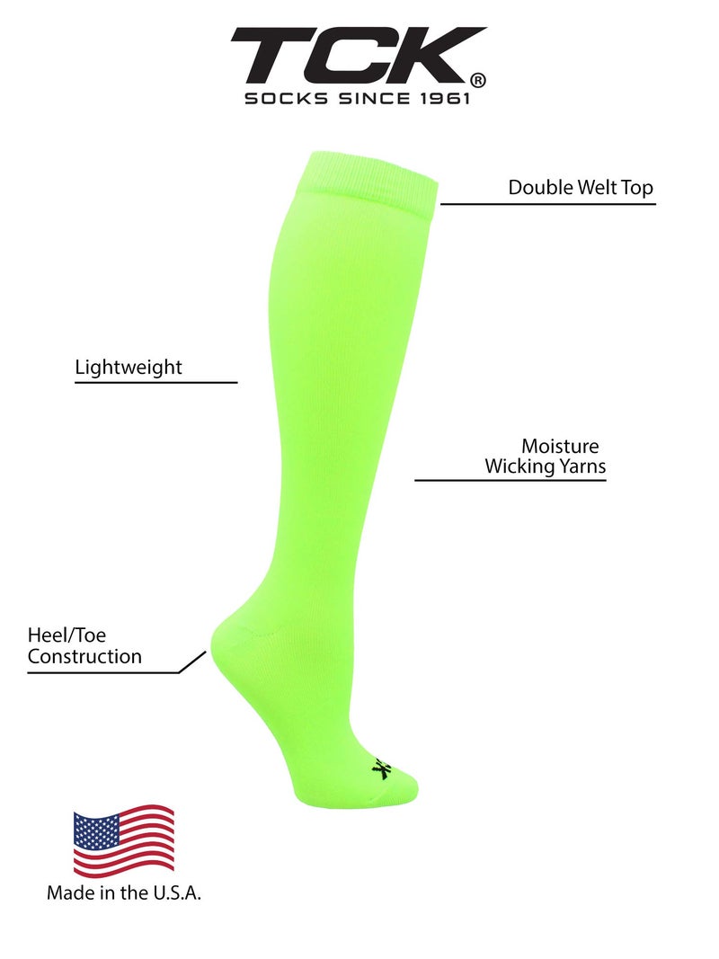 TCK Krazisox Neon Over the Calf (Neon Green, Small) - Image 3